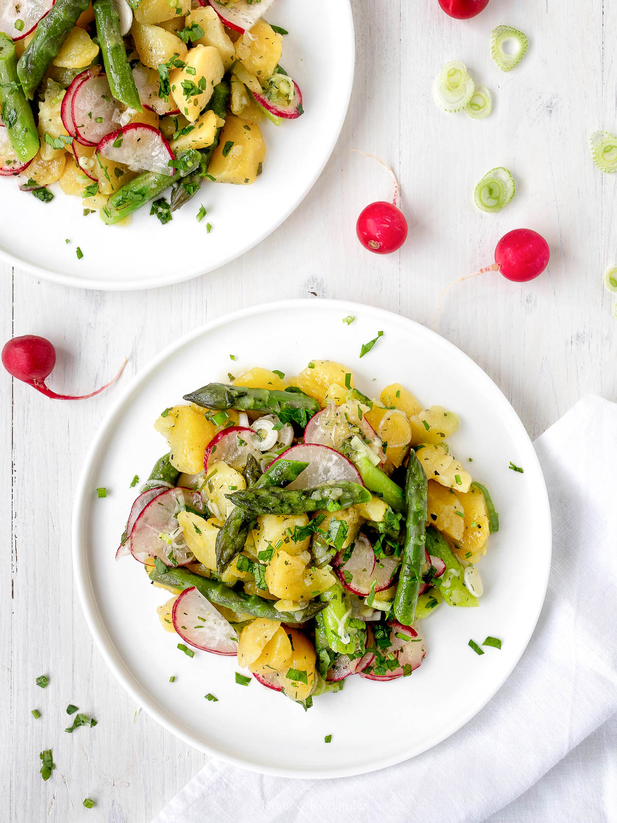 Spargel-Kartoffel-Salat mit Radieschen